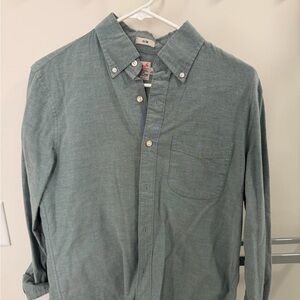 Men's Green Button-Down Shirt j crew